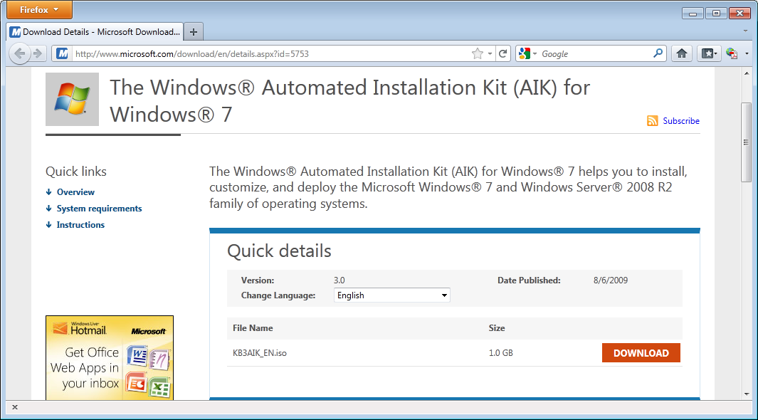 windows 7 winre.wim x64 download